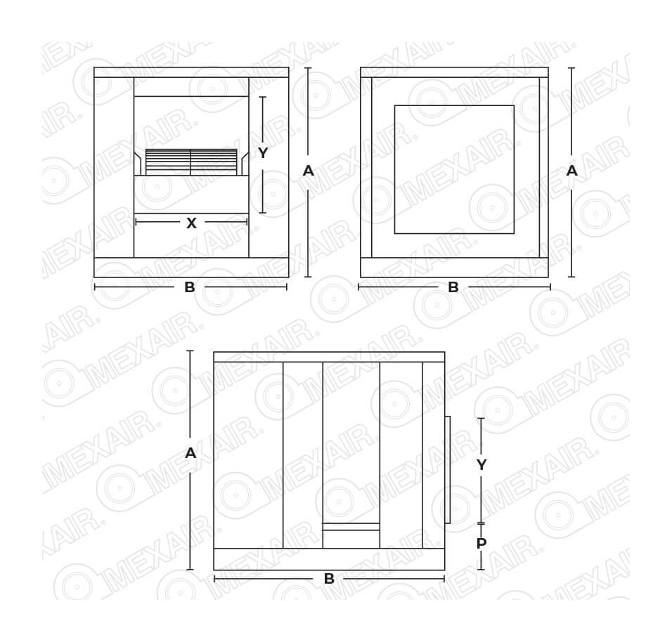 Extractor de aire Caja de Vacio