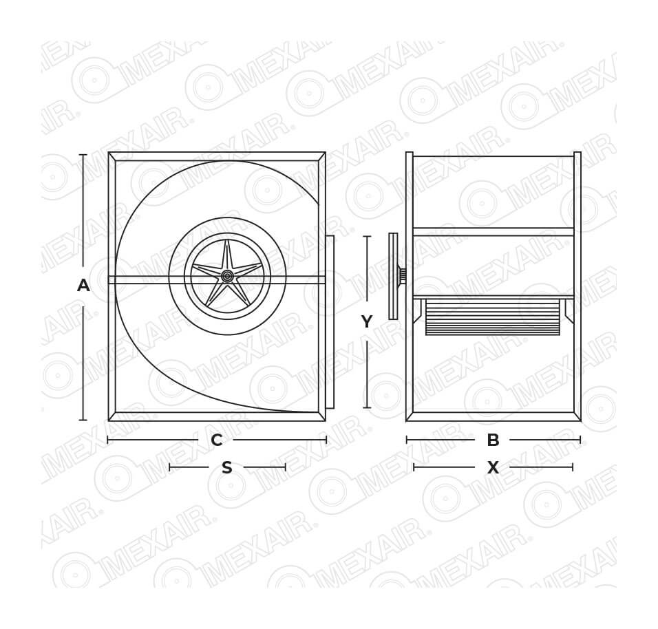 Extractor de aire Caja de Vacio